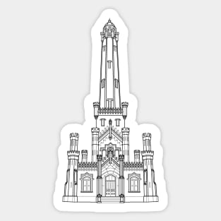 Chicago Water Tower • William W. Boyington • Chicago, Illinois Sticker